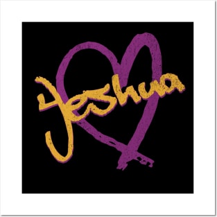 I Love Yeshua Vintage 80's & 90's Purple and Dijon Posters and Art